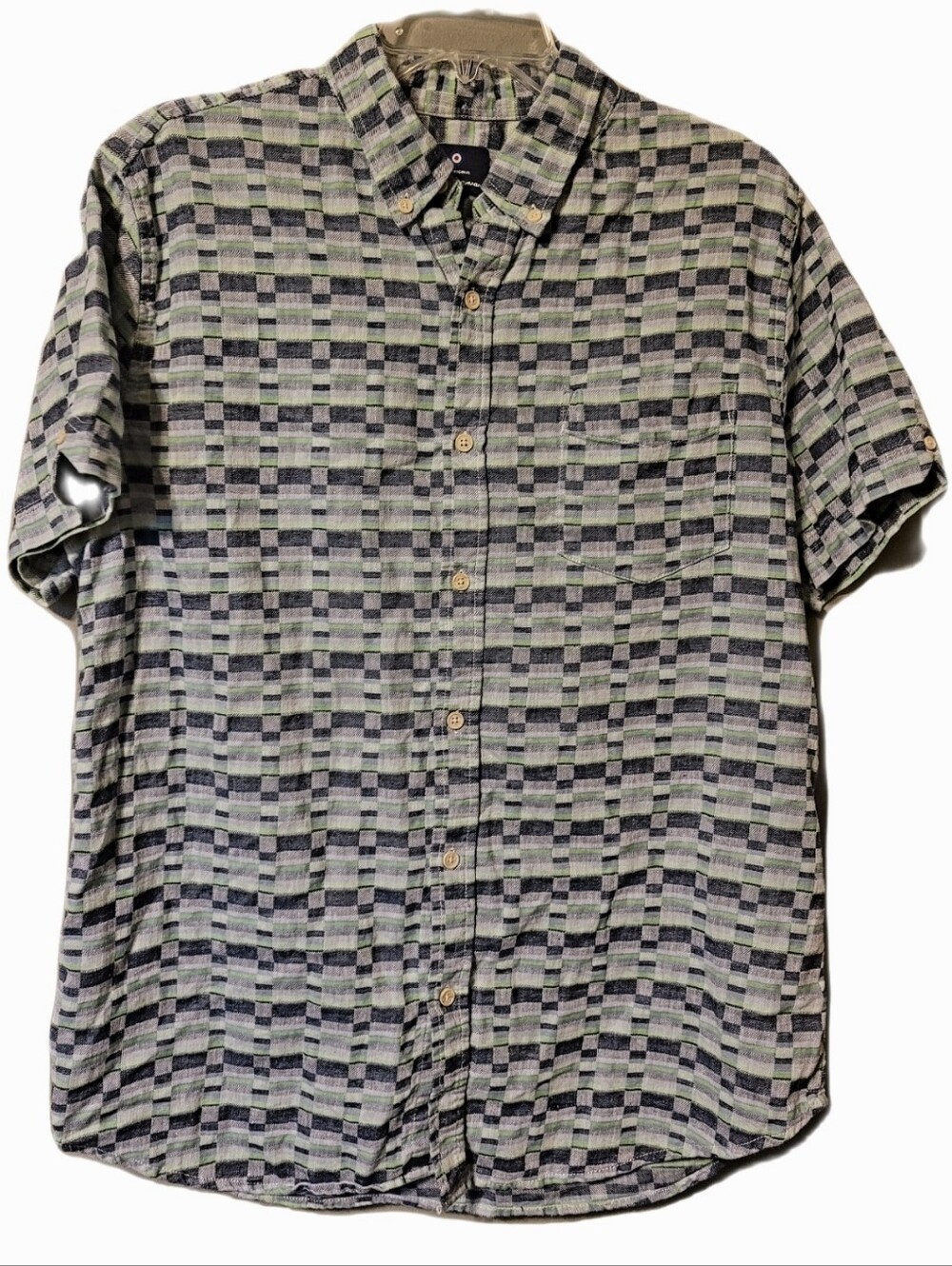 Ben Sherman Shirt Men's Large  Short-Sleeve Button-Up Shirt Preppy